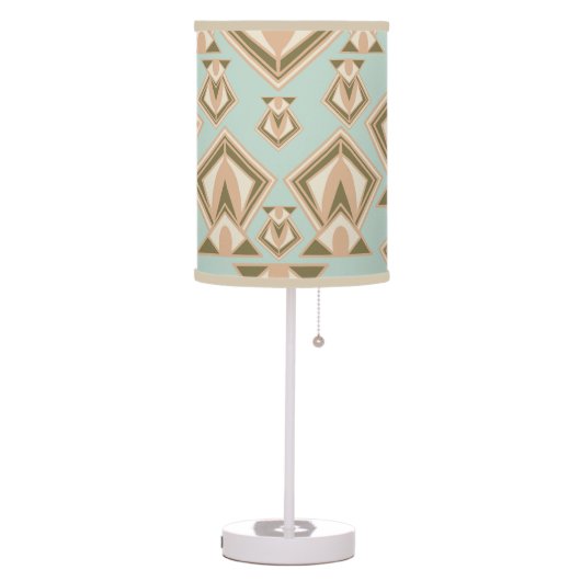 Retro Mid Century Modern Diamond Table Lamp (Left)