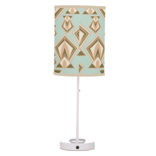 Retro Mid Century Modern Diamond Table Lamp (Back)