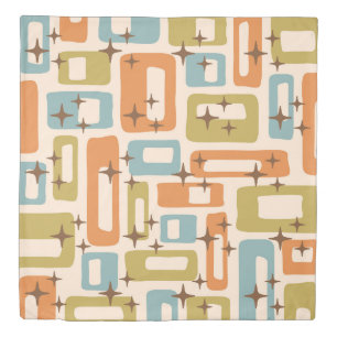 Retro Mid Century Modern Duvet Cover