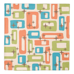 Retro Mid Century Modern Duvet Cover