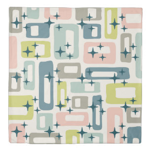 Retro Mid Century Modern Duvet Cover