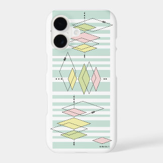 Retro Mid-Century Modern Geometric Abstract iPhone 17 Case