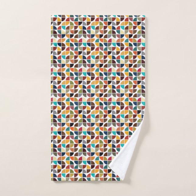 Retro Mid Century Modern Hand Towel (Hand Towel)