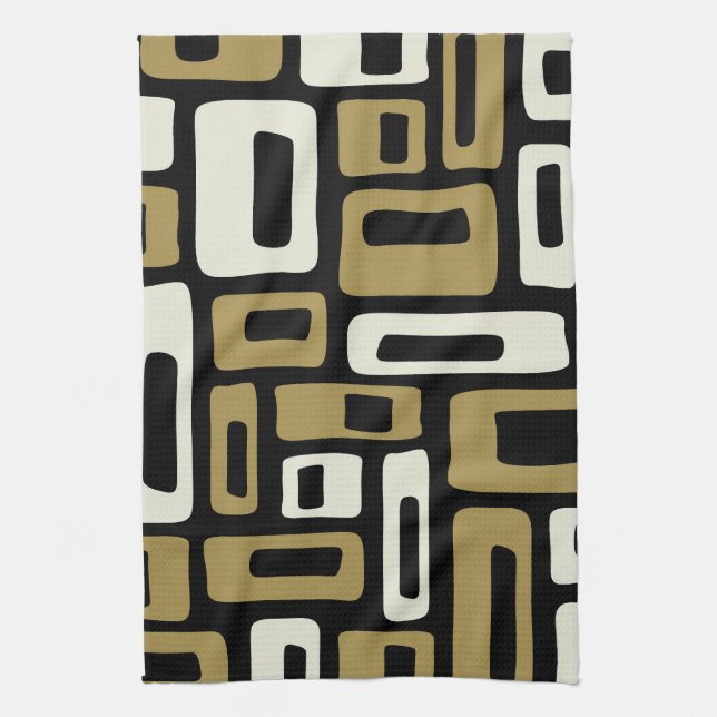 Retro Mid Century Modern Kitchen Towel (Vertical)