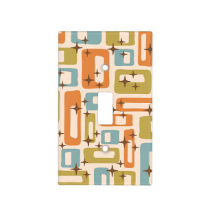 Retro Mid Century Modern Light Switch Cover