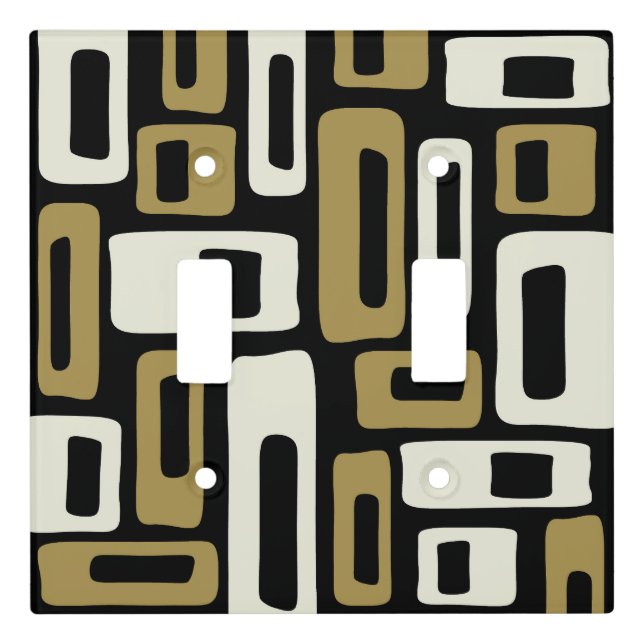 Retro Mid Century Modern Light Switch Cover (Front)