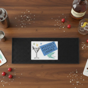 Retro Mid Century Modern martini Bar Mat