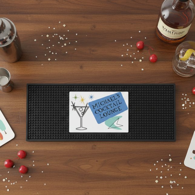Retro Mid Century Modern martini Bar Mat (Creator Uploaded)