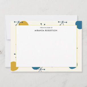 Retro Mid Century Modern Note Cards