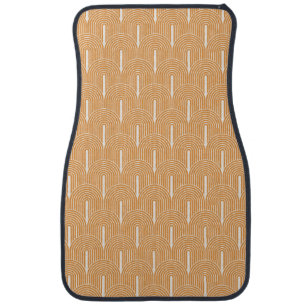 Retro Mid-Century Modern Pattern Car Floor Mat