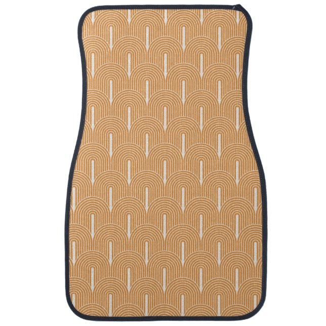 Retro Mid-Century Modern Pattern  Car Floor Mat (Front)