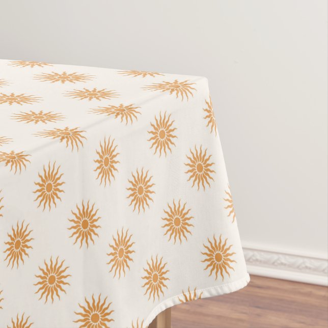 Retro Mid-Century Modern Pattern  Tablecloth (In Situ)