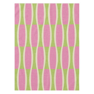 Retro Mid Century Modern Pin Stripes Pattern Tablecloth