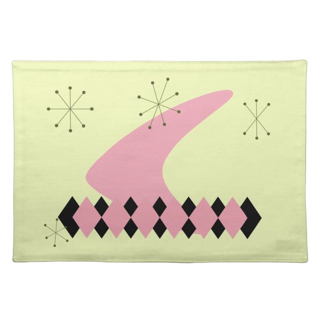 Retro Mid Century Modern Placemat (Front)