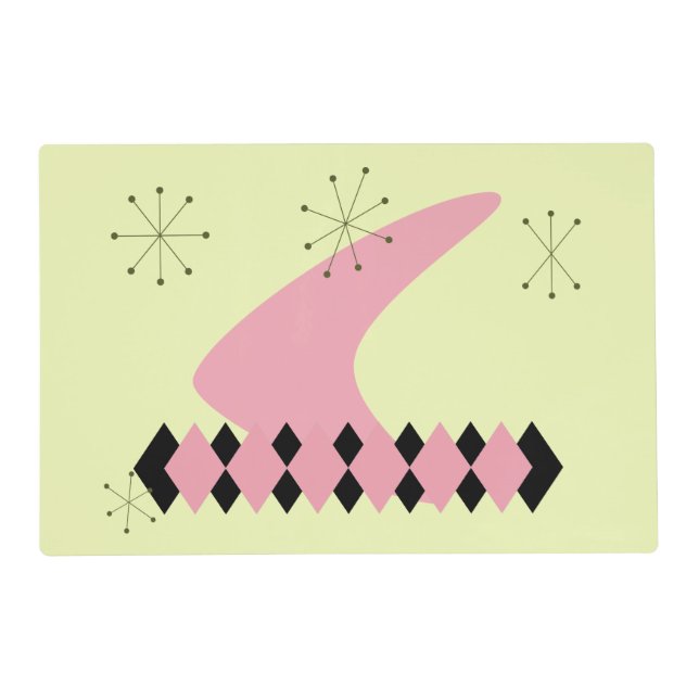 Retro Mid Century Modern Placemat (Front)