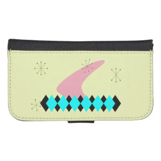 Retro Mid Century Modern Samsung S4 Wallet Case