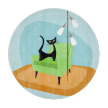 Retro Mid-century Modern Style Cat
