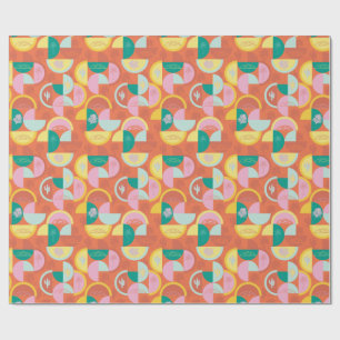 Retro Mid-Century Modern  Sunny Palm Springs Wrapping Paper