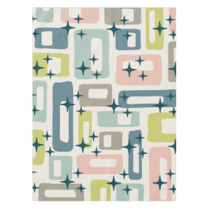 Retro Mid Century Modern Tablecloth