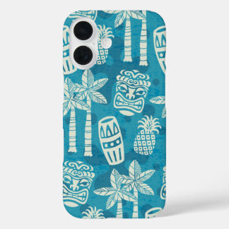 Retro Mid Century Modern Tiki Pattern iPhone 16 Case
