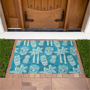 Retro Mid Century Modern Tiki Pattern Doormat