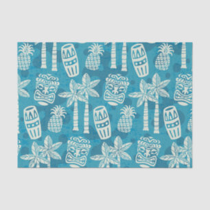 Retro Mid Century Modern Tiki Pattern Tissue Paper