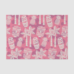 Retro Mid Century Modern Tiki Pattern Tissue Paper