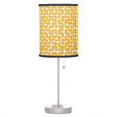 Retro Mid Century Modern Yellow Table Lamp (Left)