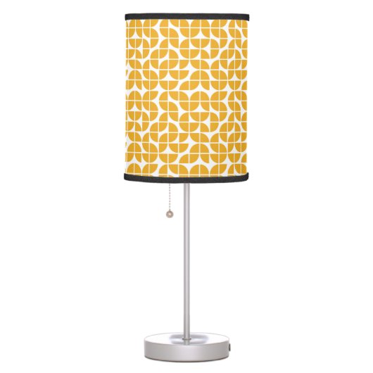 Retro Mid Century Modern Yellow Table Lamp (Right)