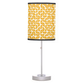 Retro Mid Century Modern Yellow Table Lamp (Front)