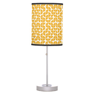 Retro Mid Century Modern Yellow Table Lamp