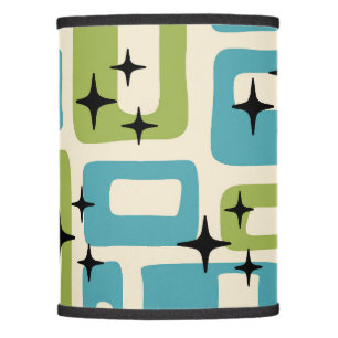 Retro Mid Mod Atomic Age Pattern Lamp Shade