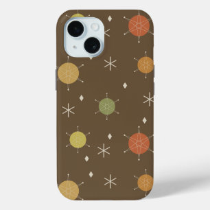 Retro Mid Mod Starburst Sky Multicolored iPhone 15 Case