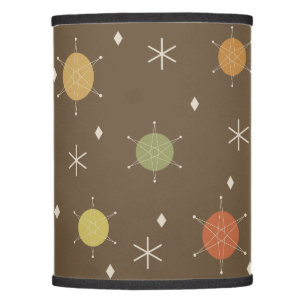 Retro Mid Mod Starburst Sky Multicolored Lamp Shade
