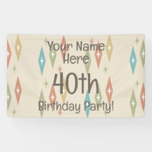 Retro Midcentury 40th Birthday