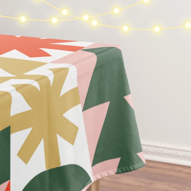 Retro Midcentury Modern Scandinavian Christmas Tablecloth (Creator Uploaded)