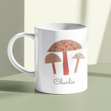 Retro Midcentury Mushrooms Cute Vintage-Inspired