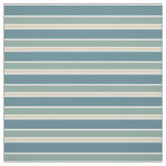 Retro Midcentury Stripes Ocean Green Fabric