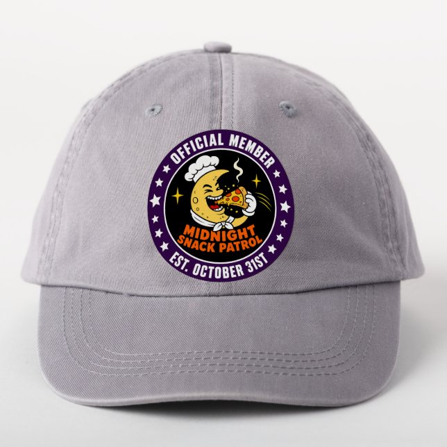 Retro Midnight Snack Patrol Halloween Badge (On Headwear)