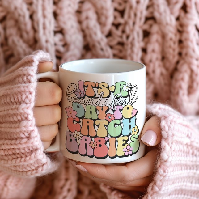 Retro Midwife, OBGYN,  Labor & Delivery Nurse Mug  (Creator Uploaded)