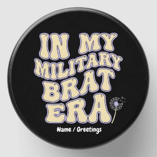 Retro Military Brat Era Groovy Dandelion Purple Up Mini Candle Favors