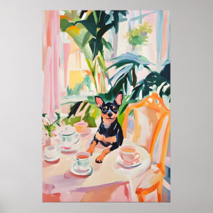 Retro Miniature Pinscher Poster, Miniature Poster