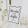 Retro Minimal Bridal Shower Cards and Gifts Sign