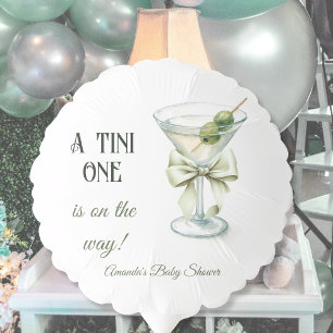 Retro Minimalist A Tini One Martini Baby Shower Balloon