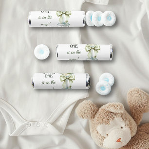Retro Minimalist A Tini One Martini Baby Shower Breath Savers® Mints