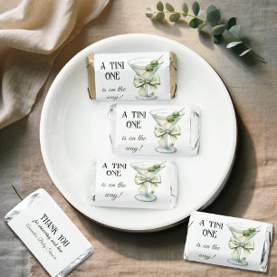 Retro Minimalist A Tini One Martini Baby Shower Hershey's Miniatures