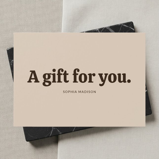 Retro Minimalist Brown Beige Certificate (Creator Uploaded)