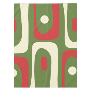 Retro Minimalist Mid-Century Christmas Pattern Tablecloth