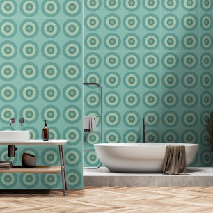 Retro Minimalist Wallpaper with Concentric Circles Wallpaper