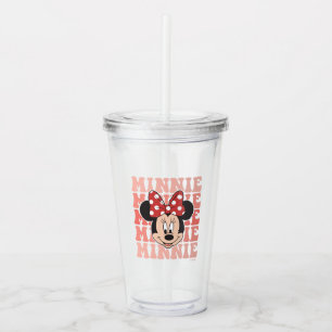 Retro Minnie Mouse Acrylic Tumbler